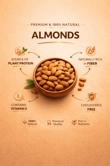 Californian Almonds nutritional profile for heart and brain health
