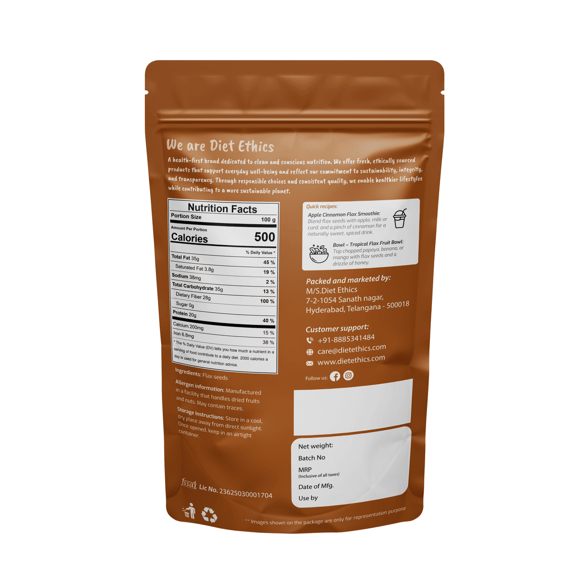 Premium flax seeds showing quality appearance