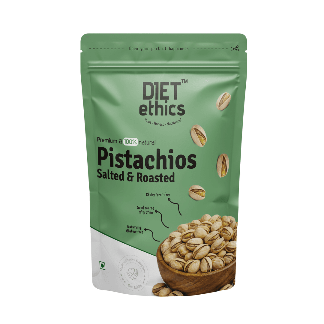 Diet Ethics American Pistachios Salted 250g – Premium roasted antioxidant-rich nuts