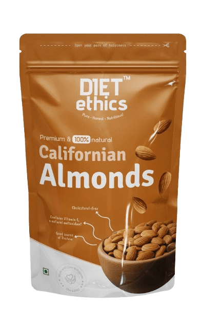 Diet Ethics Premium California Almonds 200g – Heart-healthy vitamin E rich nuts