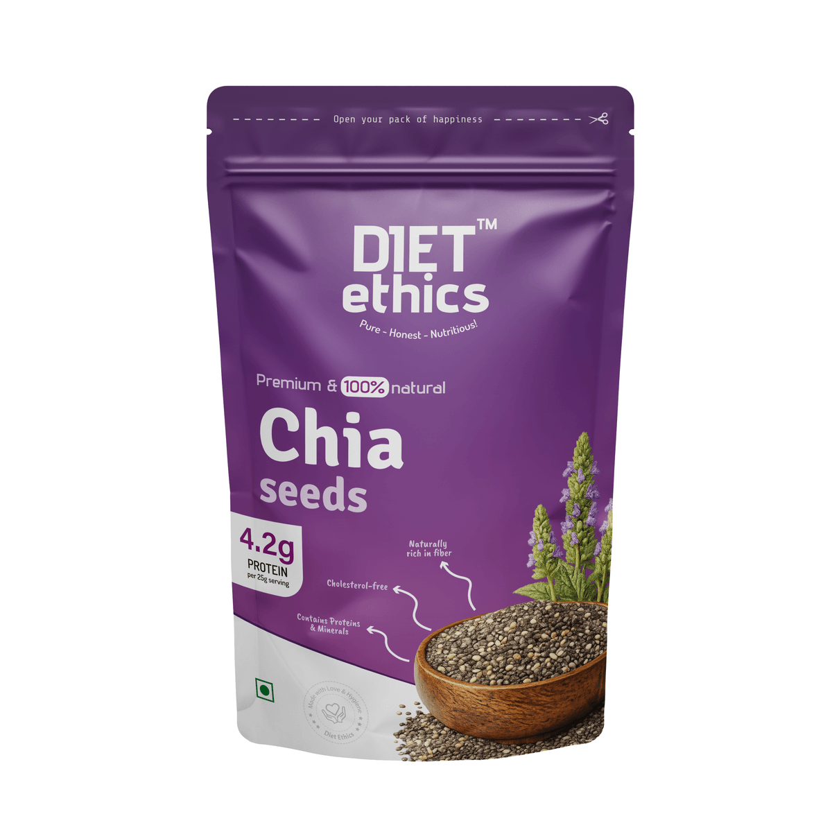Premium Chia Seeds 200g premium dry fruit pack