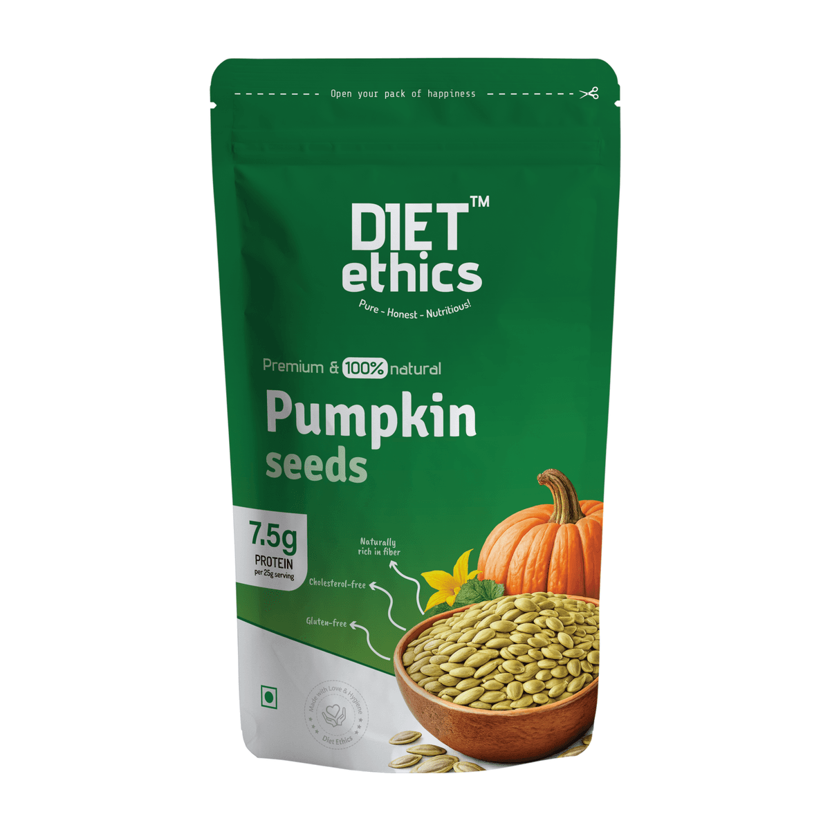 Premium Pumpkin Seeds healthy seed pack