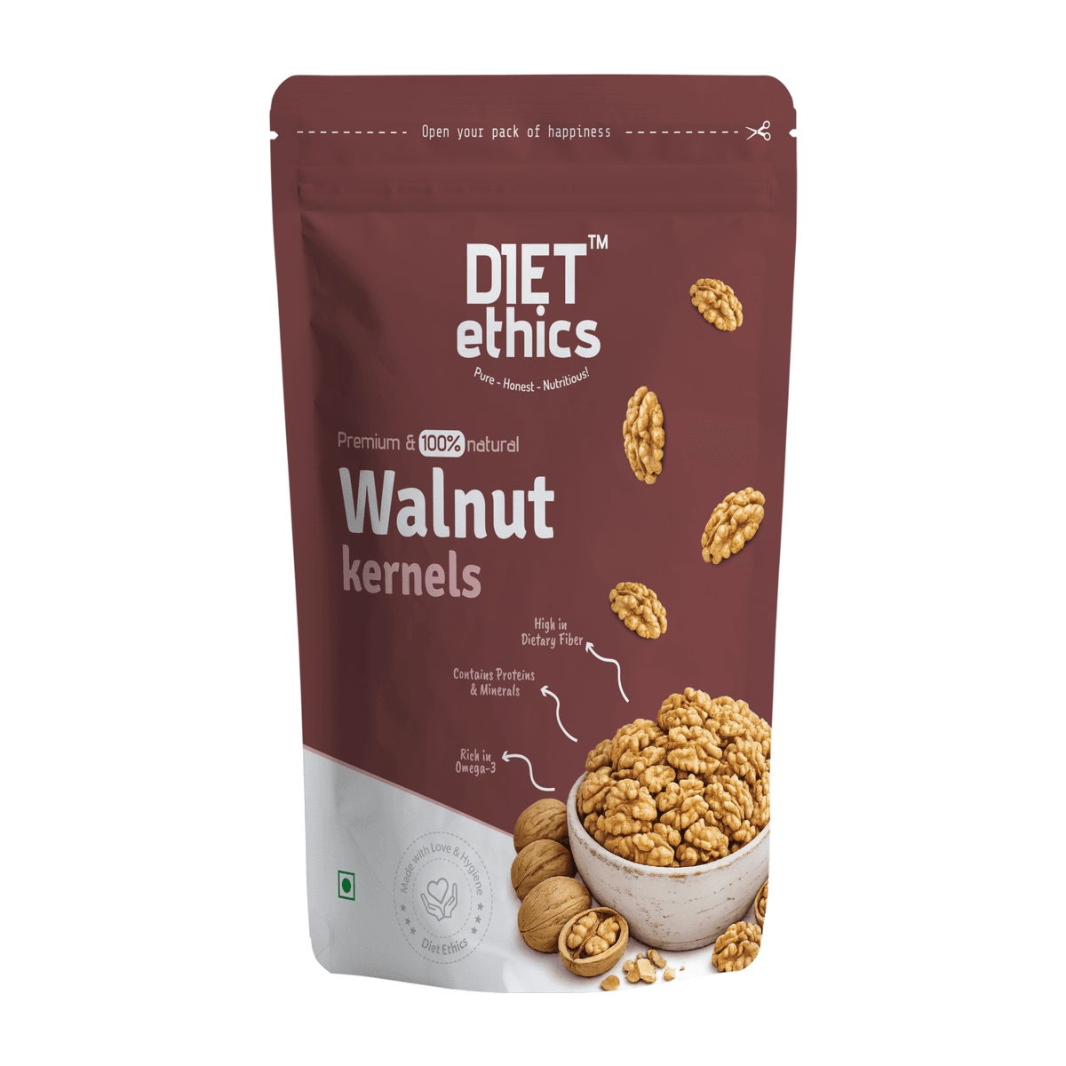 Chilean Walnut Kernels premium dry fruit pack