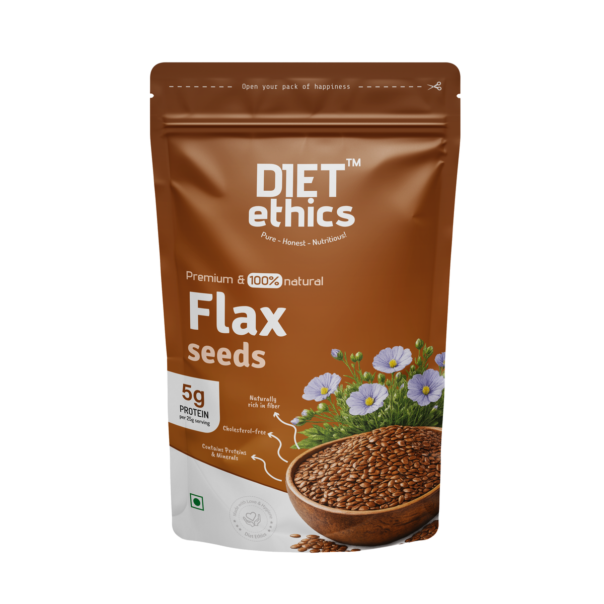 Premium Flax Seeds premium product pack